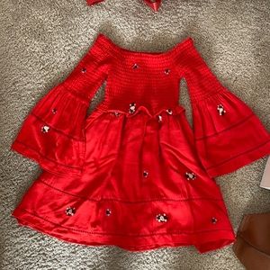 Free people off the shoulder mini dress